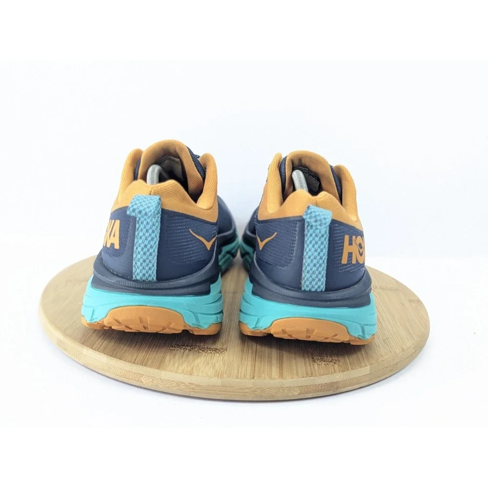 Hoka Challenger ATR 6 Shoes Mens 10.5 D Blue Green Trail Running Sneakers Hike